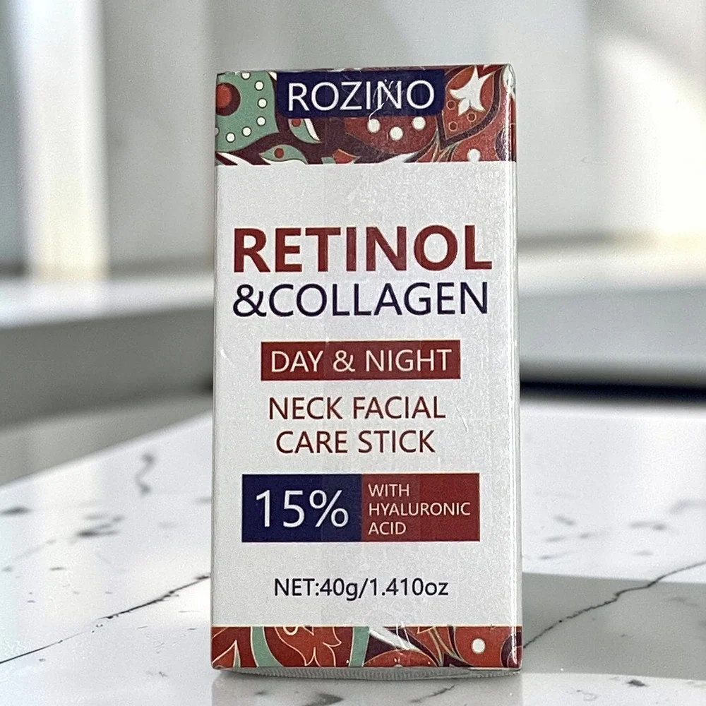 Rozino Retinol & Collagen Neck Facial Care Stick 15% Hyaluronic Acid 40g